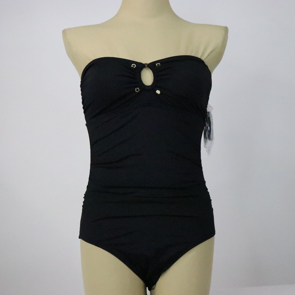 NWT Calvin Klein Black Strapless Swimsuit - O026